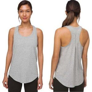 Lululemon Love Tank *Pleated Core Light Grey Size 10
